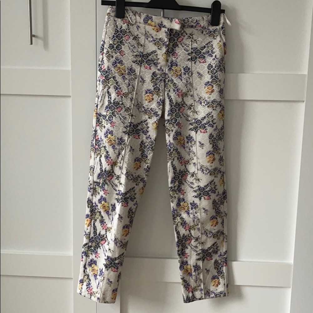 Topshop floral tapered pants size US 2